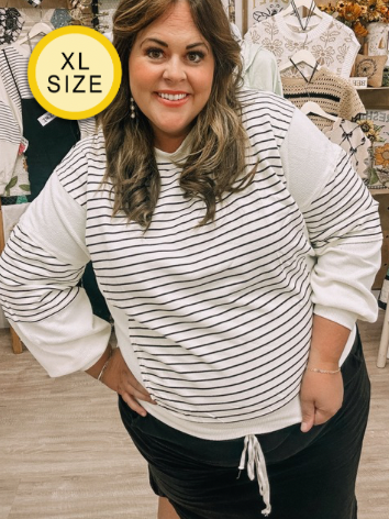 Trinity Stripe Pullover - Stretchy