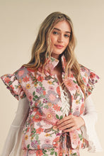 Load image into Gallery viewer, Floral Boxy Puffy Vest
