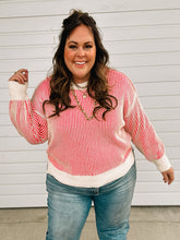 Load image into Gallery viewer, [XL] PINK Punch Plushy Soft Textured Sweater- Stretchy
