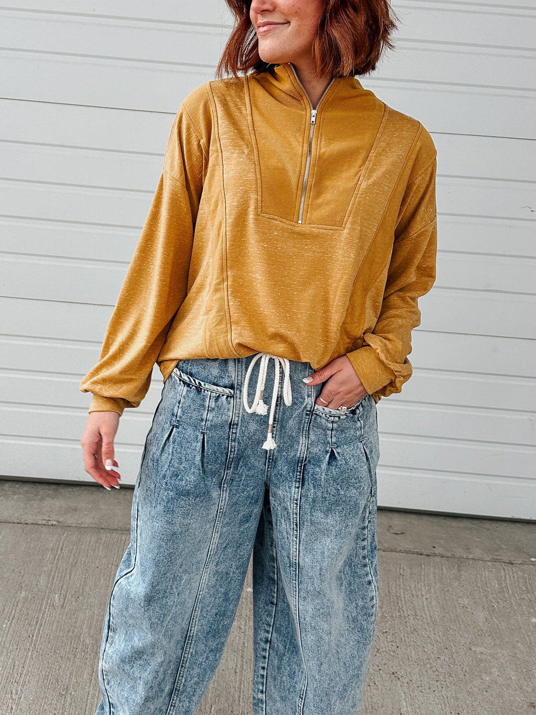 Kimberli Half Zip Athtella Pullover