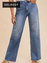 Load image into Gallery viewer, Sassy Trendsetter Denim Pants- stretchy
