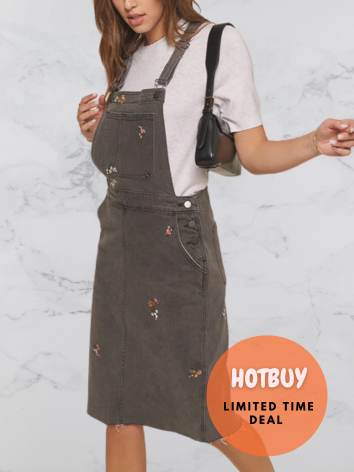 Baily Skirt overalls- real embroidery