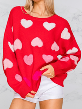 Load image into Gallery viewer, Pink Heart POP Pullover -Stretchy
