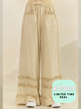 Load image into Gallery viewer, Tan Sassy Boho Mineral Pants- cotton
