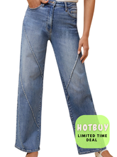 Load image into Gallery viewer, Sassy Trendsetter Denim Pants- stretchy
