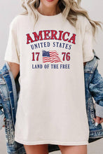 Load image into Gallery viewer, Patriotic 1776 Graphic Tee- cotton
