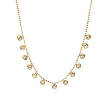 Load image into Gallery viewer, [LUXE] Bezel Drop Necklace - 18K Gold Plated Waterproof Sterling Silver (Copy) (Copy)
