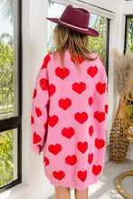 Load image into Gallery viewer, Queen of Hearts LONG Plush Cardigan
