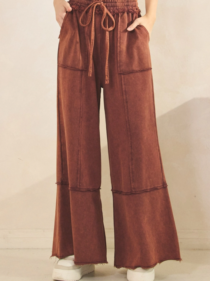 Cinnamon Boho Mineral Pants-stretchy