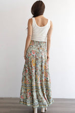 Load image into Gallery viewer, Corra Boho Floral Skirt - stretch elastic
