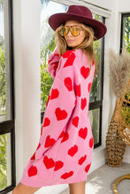 Load image into Gallery viewer, Queen of Hearts LONG Plush Cardigan
