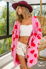 Load image into Gallery viewer, Queen of Hearts LONG Plush Cardigan
