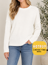 Load image into Gallery viewer, Chalet Raw-Edge Long Sleeve
