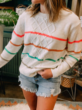 Load image into Gallery viewer, Bright Stripe Pullover
