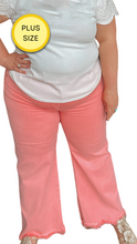 Load image into Gallery viewer, [PLUS SIZE] Coral POP Wide Leg Denim- STRETCH COMFORT
