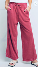 Load image into Gallery viewer, Berrry Free Soul Mineral Washed Wide Leg Pants
