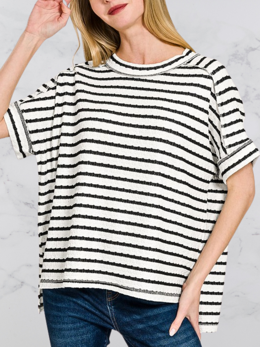 NYC Stripe Tee - stretchy